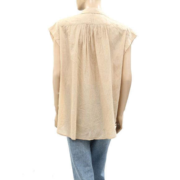 Nili Lotan Normandy Shirt Tunic Top Cotton Kimono Oversized Formal XS NWT 283769 - Picture 5 of 6